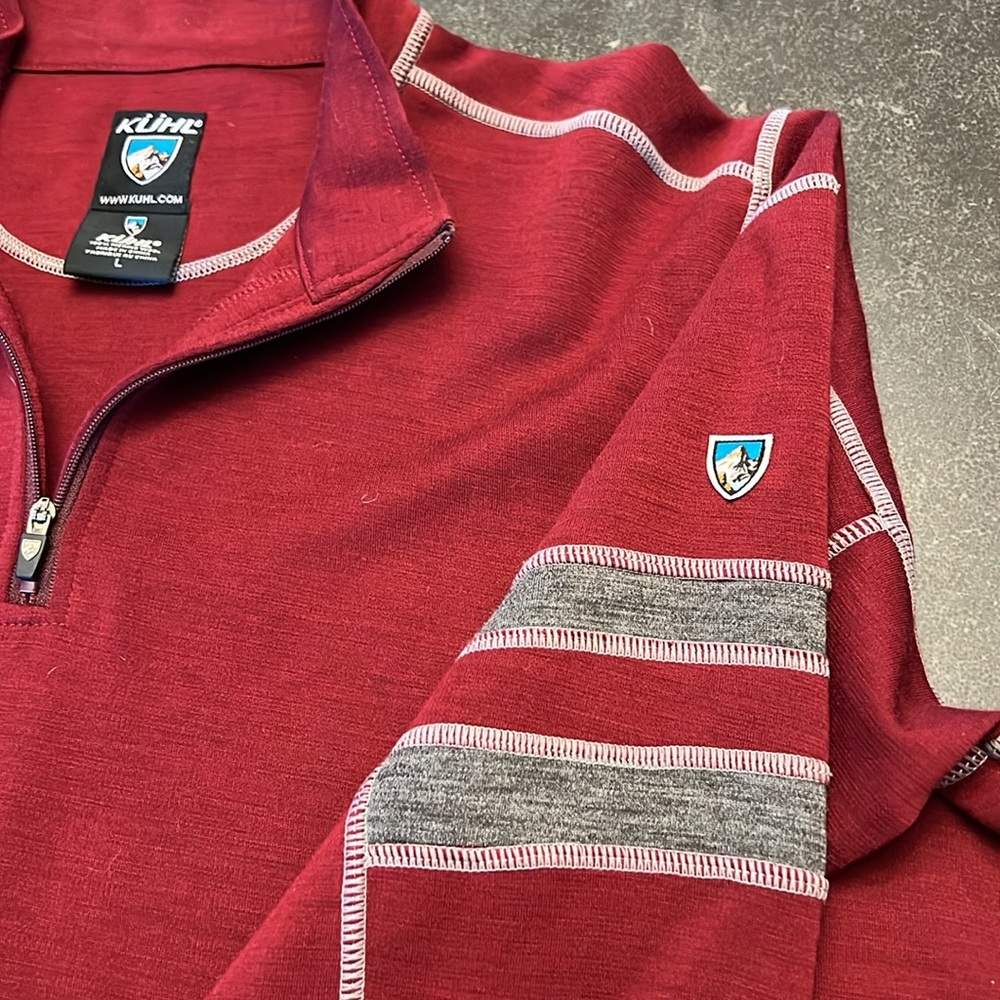 ♦️♦️Men’s Kühl 1/4 zip Large light sweater - Picture 4 of 4